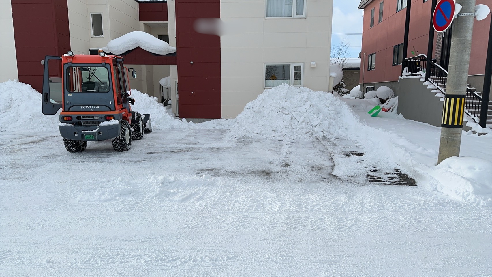 除雪作業の様子